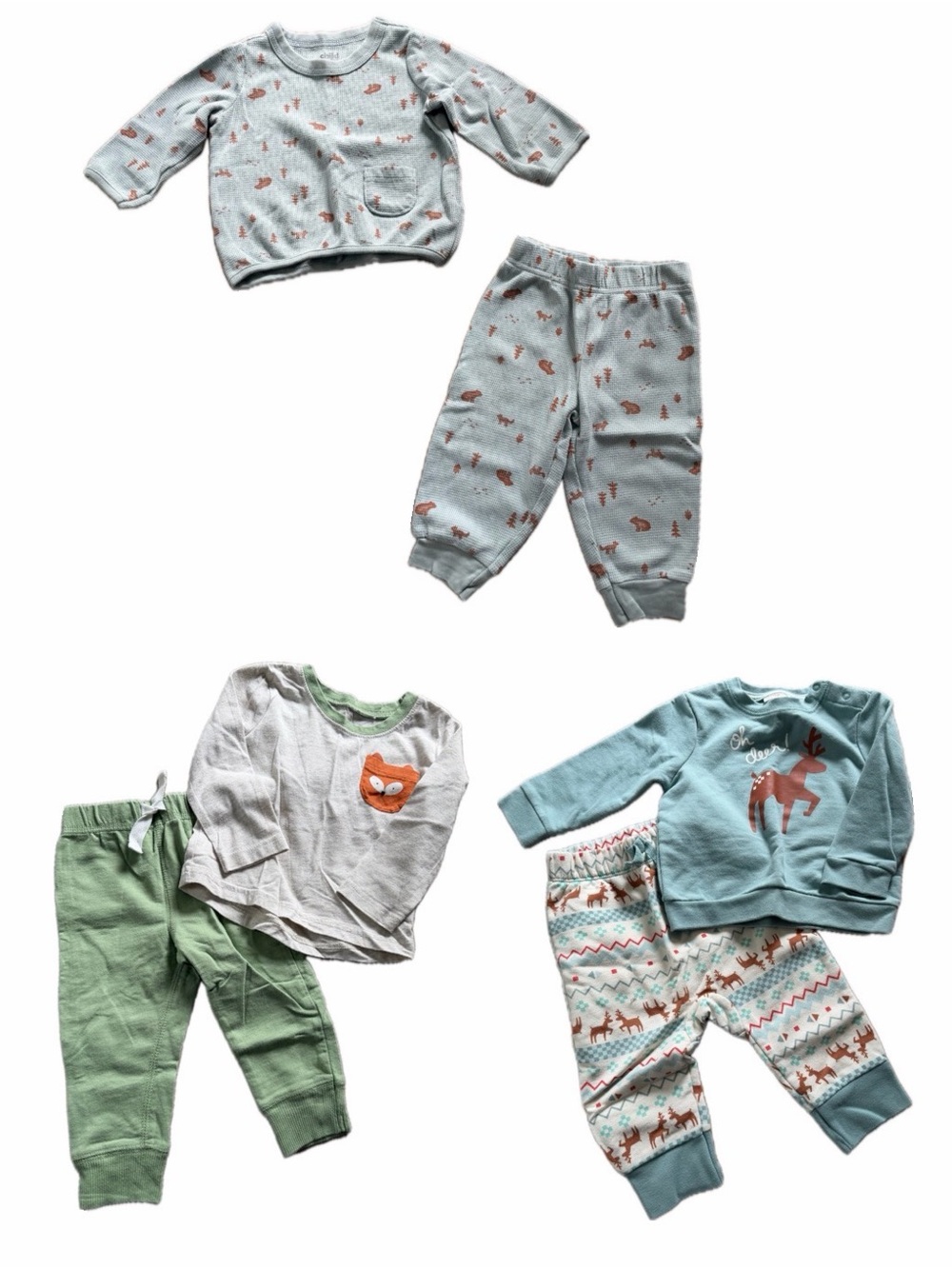 15-Piece Baby Clothing Lot 6-9M - Mixed Neutrals & Greens - Picture 2 of 4